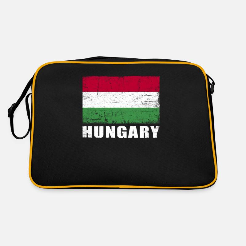 Hongrie Drapeau Grunge Hongrie Drapeau Sac Retro