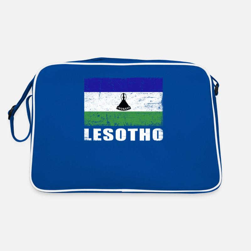 Drapeau du Lesotho Grunge Drapeau du Lesotho Sac Retro