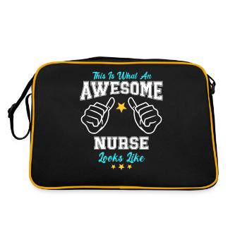 Voici à quoi ressemble une infirmière géniale - Sac Retro - noir/or - Dos