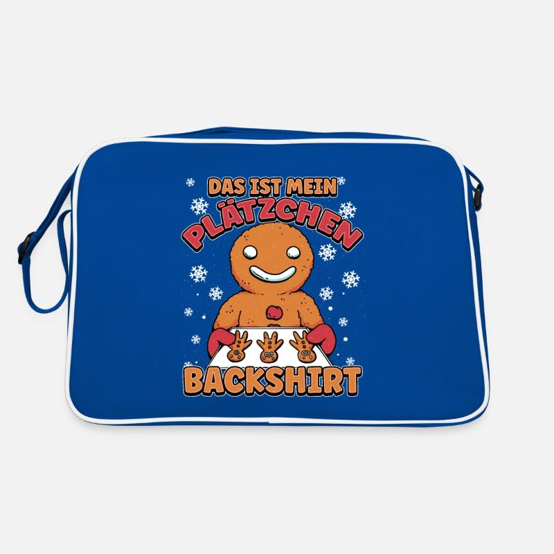 Weihnachts Plätzchen Design Xmas Backen Outfit Retro Tasche