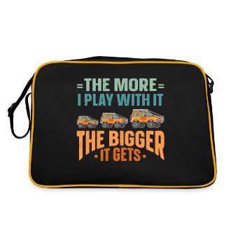 The More I Play With It The Bigger It Gets SUV - Retro Bag - black/gold - Back