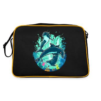 Sauver l’océan Marine Conservation Biologie Ocean Dolphin - Sac Retro - noir/or - Dos