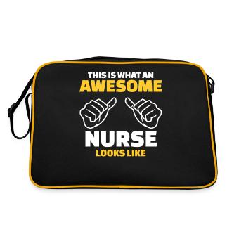 Voici à quoi ressemble une infirmière géniale - Sac Retro - noir/or - Dos