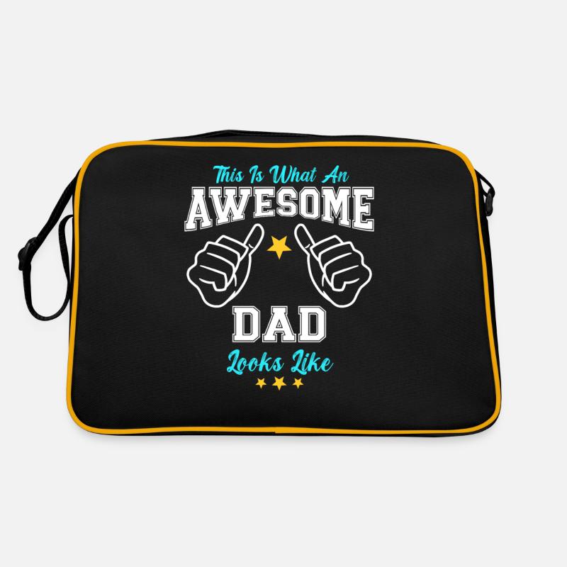 This Is What An Awesome Dad Looks Like Retro Bag
