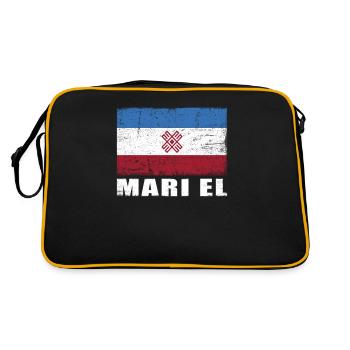 Mari El Flag Grunge Mari El Flag - Sac Retro - noir/or - Dos
