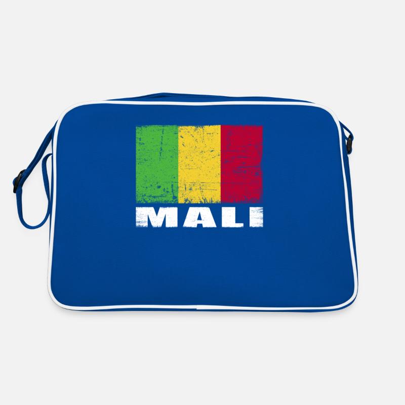 Drapeau du Mali Grunge Drapeau du Mali Sac Retro