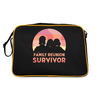 Survivant d’une équipe familiale de regroupement familial - Sac Retro - noir/or - Dos