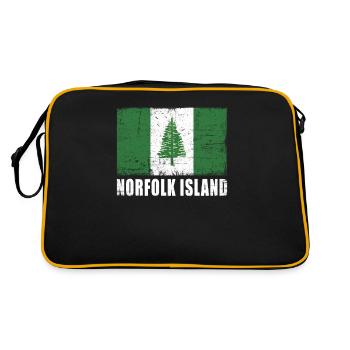 Norfolk Island Flag - Retro Bag - black/gold - Back