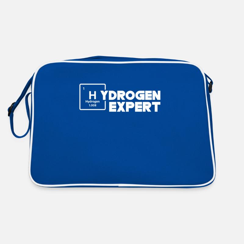 Hydrogen Expert Energie Wasserstoff Element Retro Tasche