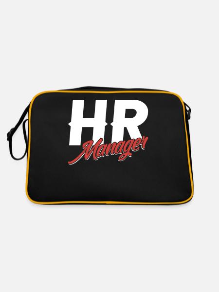Hr Manager Human Resources Human Resources Personnel - Retro Bag - black/gold - Back