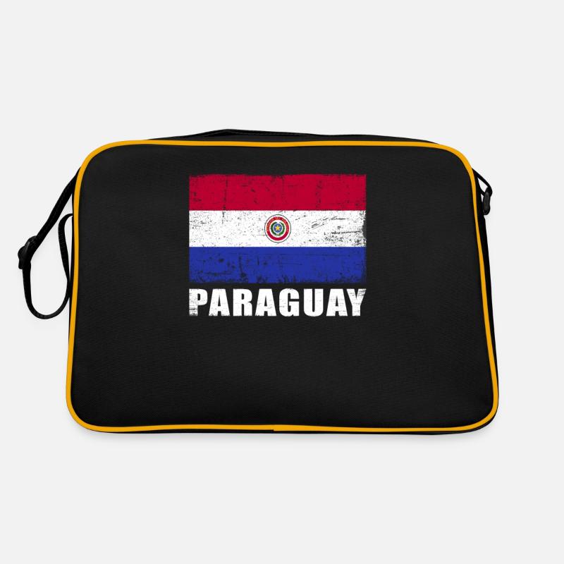 Drapeau du Paraguay Grunge Drapeau du Paraguay Sac Retro