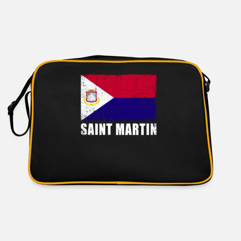 St. Martin Flag Grunge St. Martin Flag Retro Bag