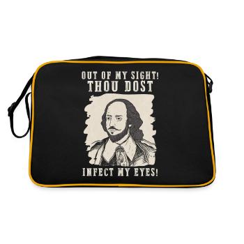 Infect My Eyes William - Retro Bag - black/gold - Back