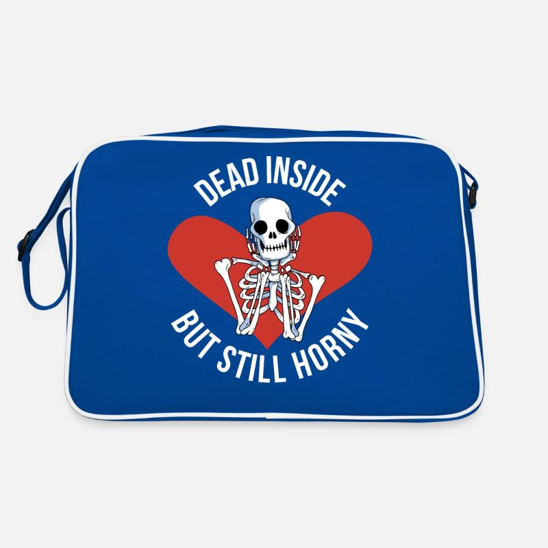 Dead Inside But Still Horny Gothic Gift Retro Bag