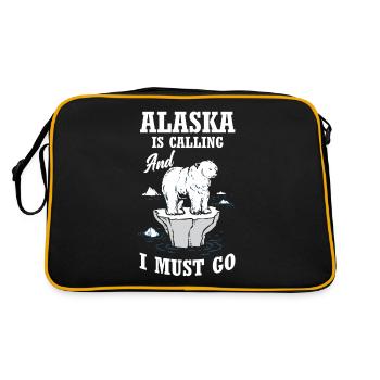 Vacances de voyage en Alaska - Sac Retro - noir/or - Dos