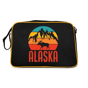 Monts Moose de l’Alaska - Sac Retro - noir/or - Dos