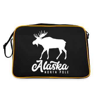 Alaska North Pole - Retro Bag - black/gold - Back