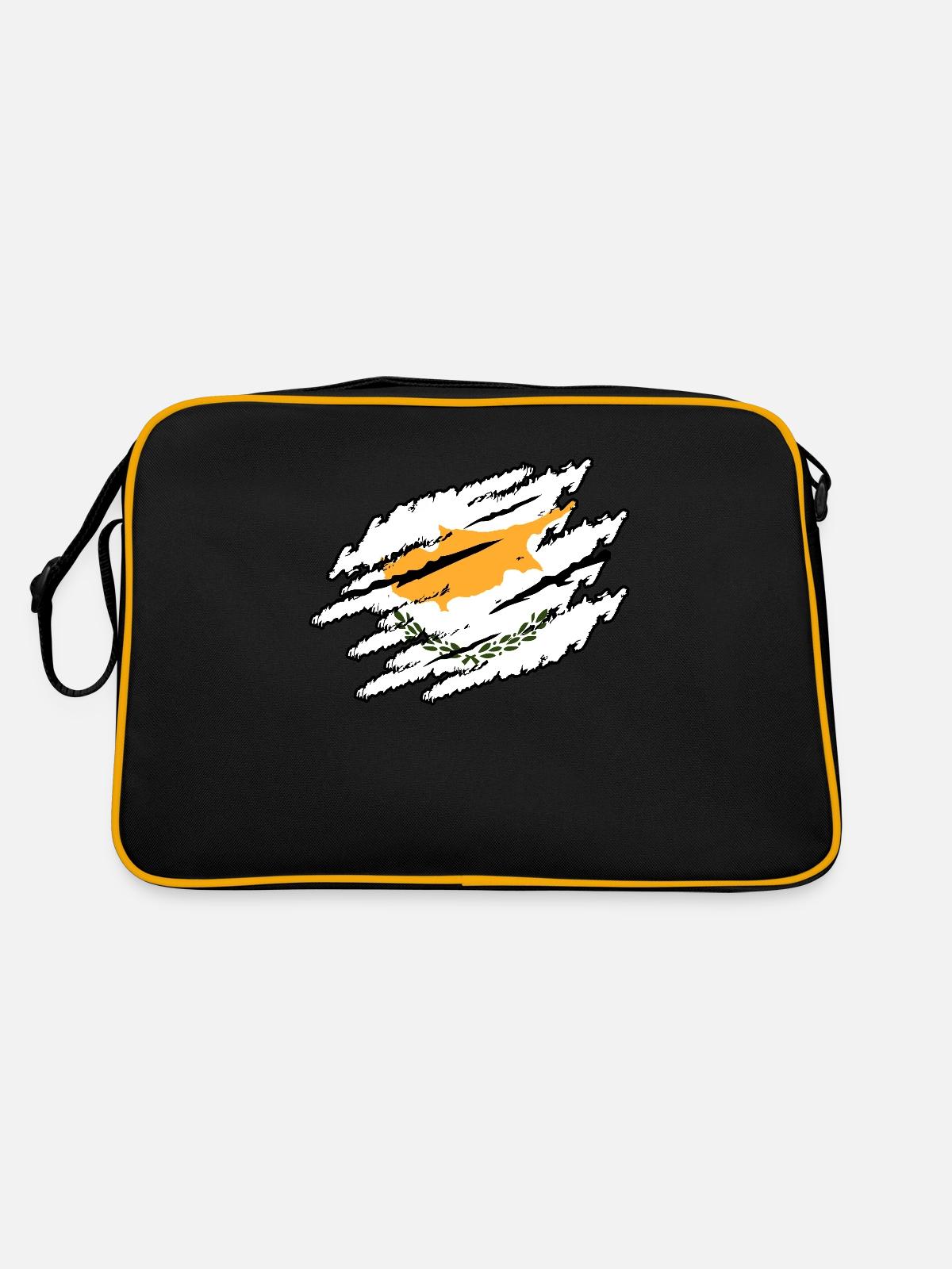 Chypre - Sac Retro - noir/or - Dos