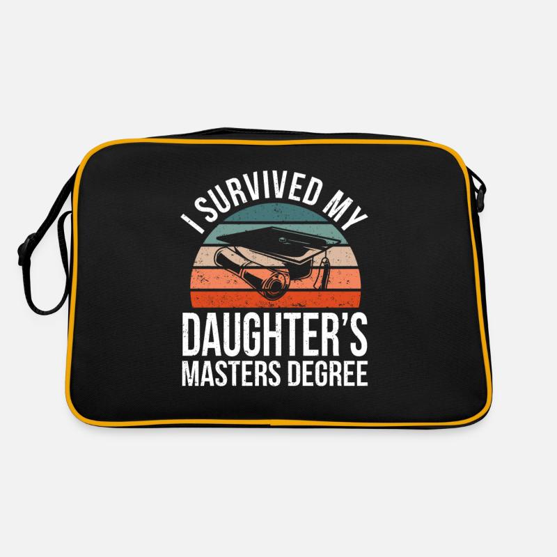 Fille Graduation Abitur Graduation Mama Papa Sac Retro
