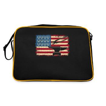 Drapeau des États-Unis Patriot America Farrier - Sac Retro - noir/or - Dos