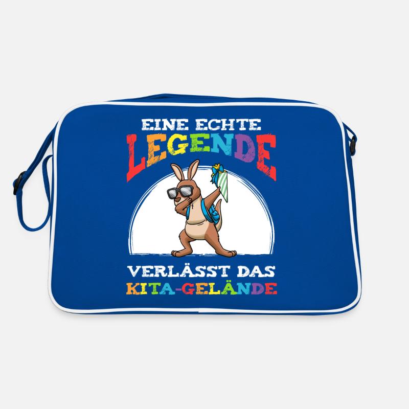 Schulkind Einschulung Känguru Retro Tasche