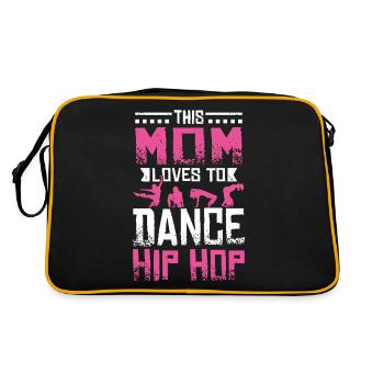 Cette maman adore danser le Hip Hop - Sac Retro - noir/or - Dos