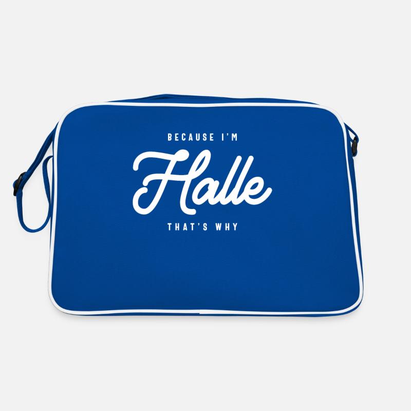 Because I'm Halle That's Why Personalized Name Retro Bag