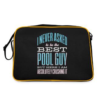 Pool Guy Cleaner Pool Service - Retro Bag - black/gold - Back