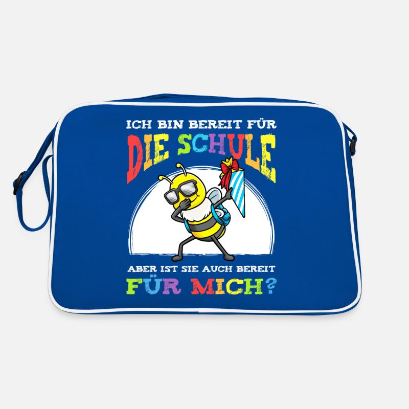 Schulkind Einschulung Biene Retro Tasche