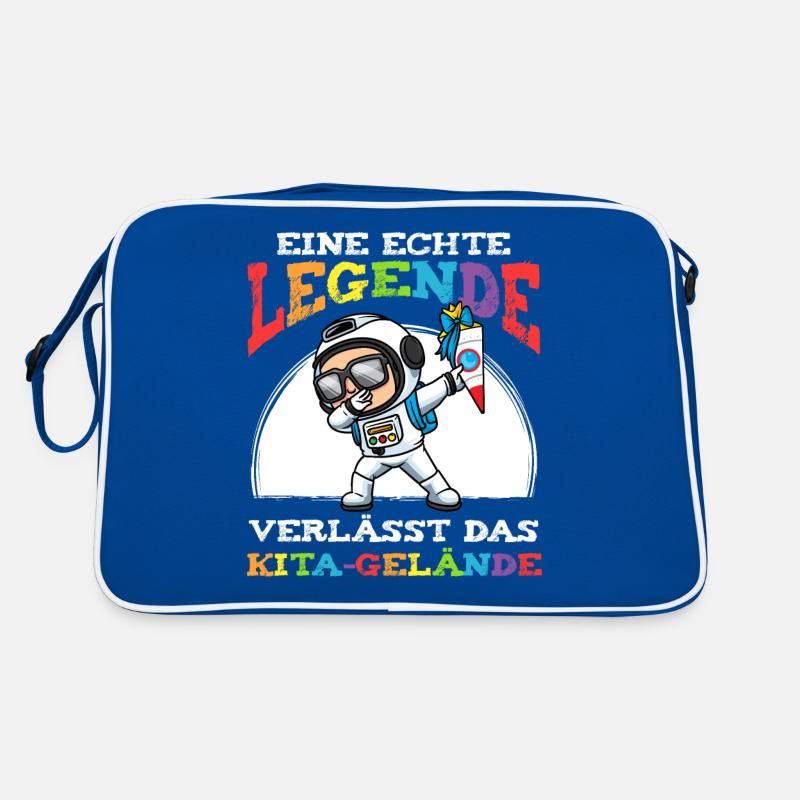 Schulkind Einschulung Astronaut Retro Tasche