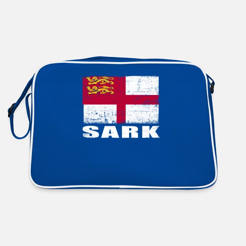 Drapeau de Sark Grunge Drapeau de Sark Sac Retro