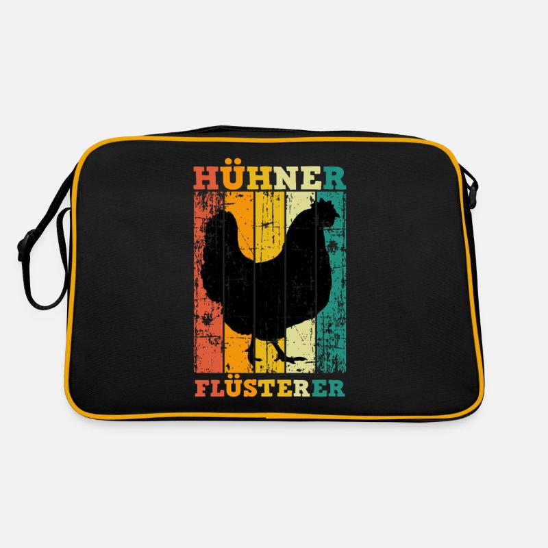 Huhn Hühner Flüsterer Retro Tasche