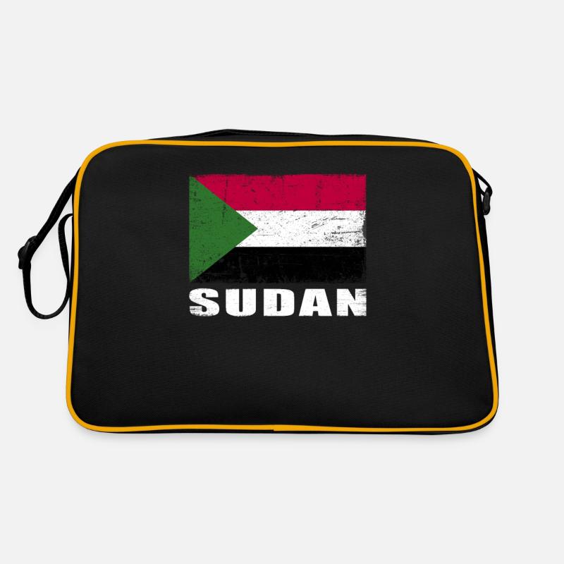 Drapeau du Soudan Grunge Drapeau du Soudan Sac Retro