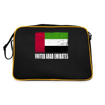 Drapeau des Émirats arabes unis - Sac Retro - noir/or - Dos