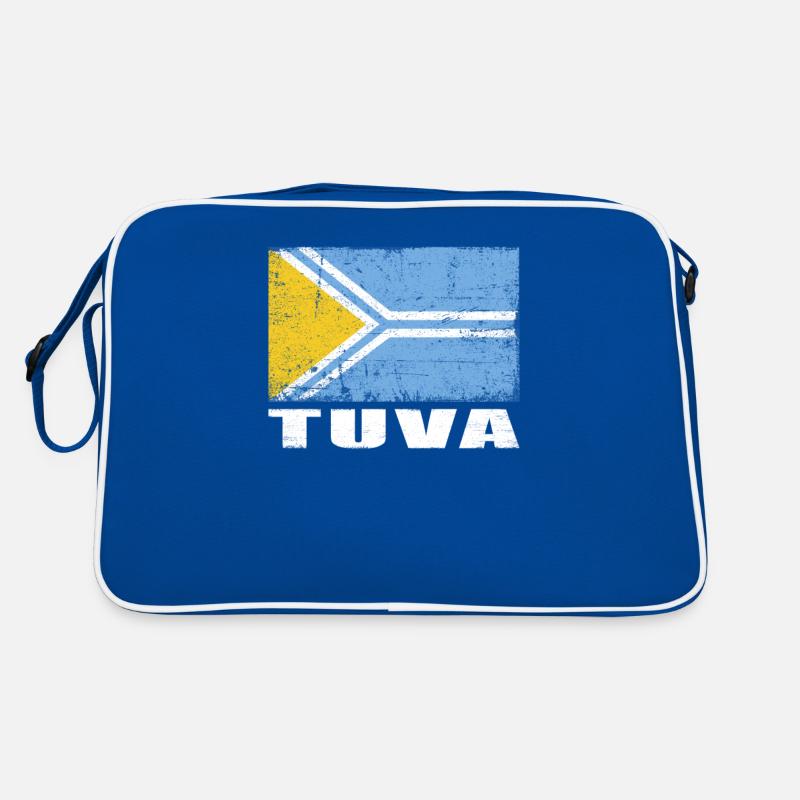 Drapeau Tuva Grunge Drapeau Tuva Sac Retro