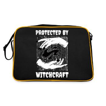 Protected By Witchcraft Wicca Gift - Retro Bag - black/gold - Back