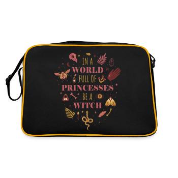 In A World Full Of Princesses Wicca Gift - Retro Bag - black/gold - Back