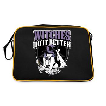 Witches Do It Better Wicca Gift - Retro Bag - black/gold - Back
