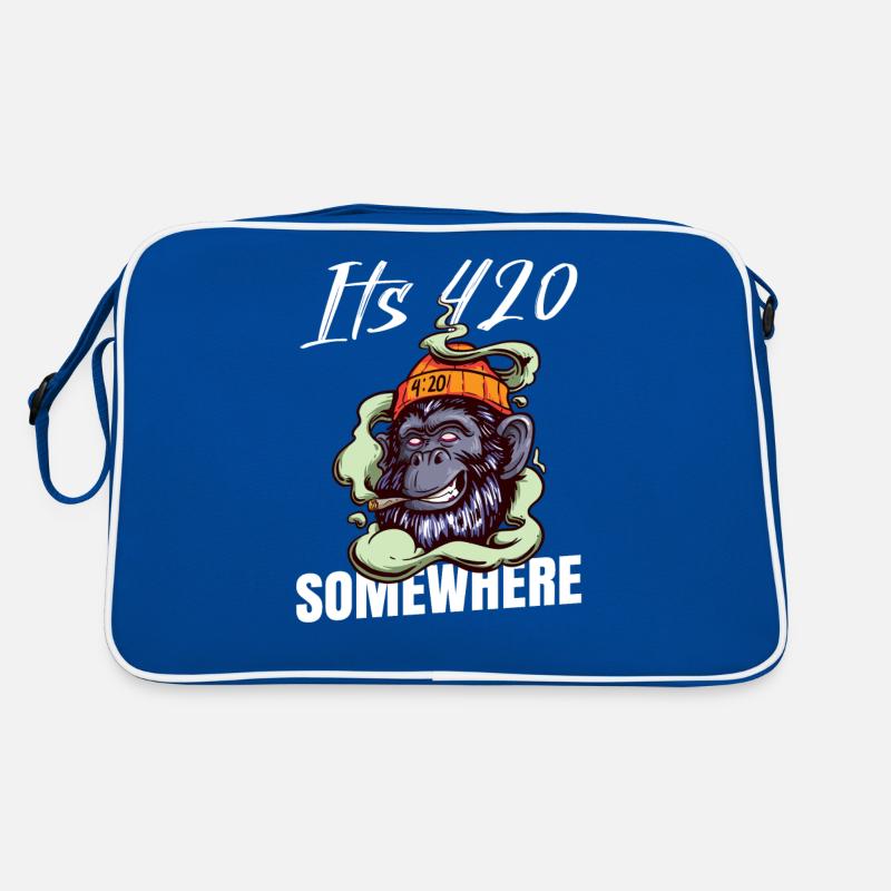 C’est 420 Somewhere Cannabis Weed Smoking THC Ganja Sac Retro