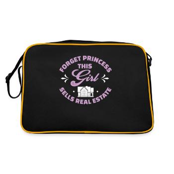 Forget Princess Funny Property Management For - Retro Bag - black/gold - Back