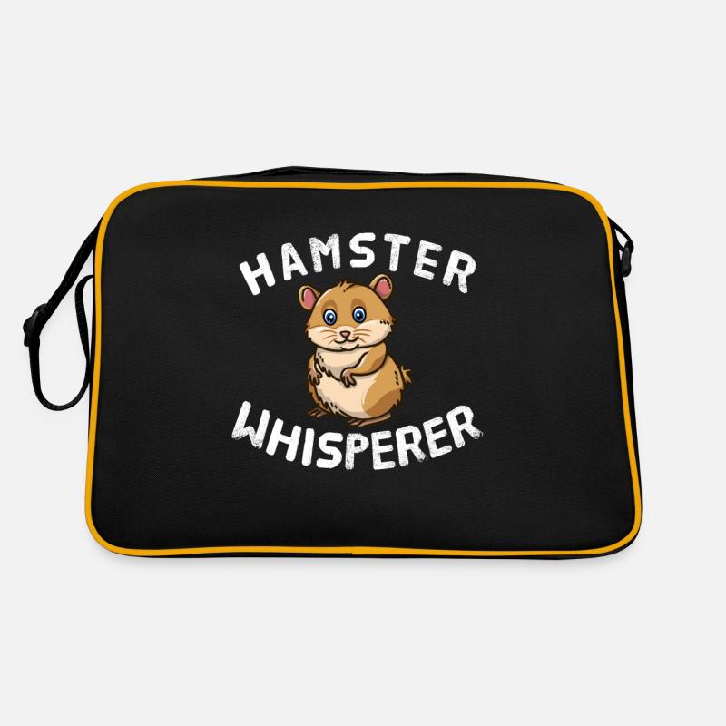 Funny Hamster Lover Hamster Whisperer Retro Bag