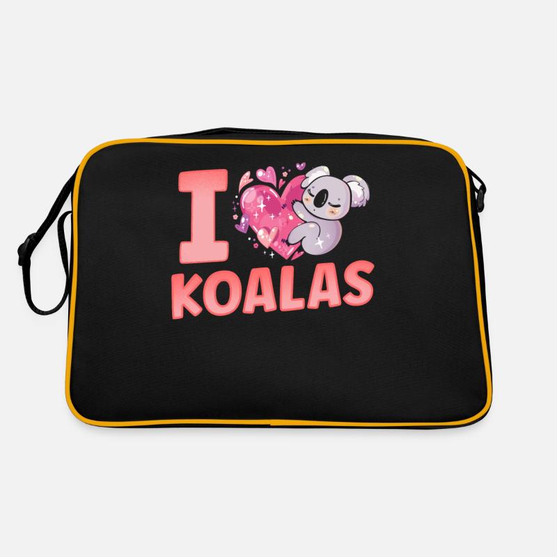 J’aime Koalas Doux Koala Animal Koala Ours Sac Retro