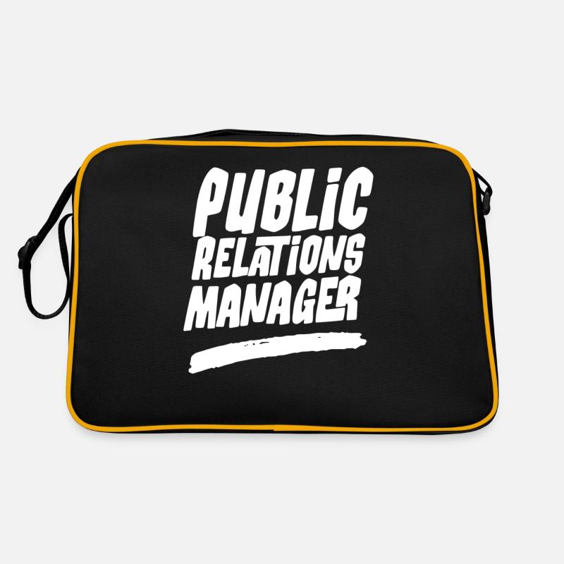 Manager for Public Relations Job PR Profession Retro Bag