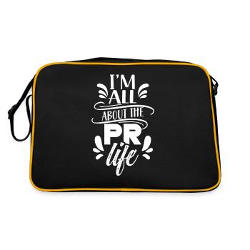 For me, it's about pr life Public Relations profession - Retro Bag - black/gold - Back