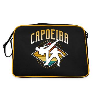 Capoeira Training Brasilianisch Kampfsport Hobby - Retro Tasche - Schwarz/Gold - Hinten