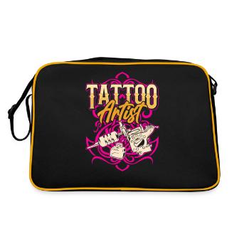 Tattoo Artist Tattoo Studio Tattoo Tattoo - Retro Bag - black/gold - Back