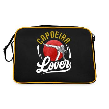 Capoeira Lovers Hobby Martial Arts Brazilian - Retro Bag - black/gold - Back