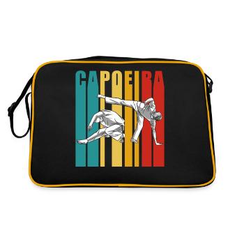 Capoeira Training Brasilianisch Kampfsport Hobby - Retro Tasche - Schwarz/Gold - Hinten