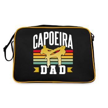 Capoeira Father Martial Arts Brazilian Hobby - Retro Bag - black/gold - Back