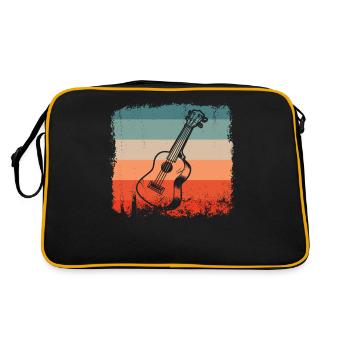 Guitarist Retro Guitar Silhouette Guitarist - Retro Bag - black/gold - Back